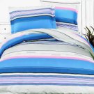 Bright Blue Sky 100% Cotton 4PC Duvet Cover Set (King Size)