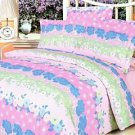 Pink Kaleidoscope 100% Cotton 4PC Duvet Cover Set (King Size)
