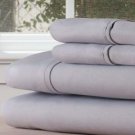 Lavish Home Series 1200 3 Piece TwinXL Sheet Set-Grey