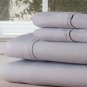 Lavish Home Series 1200 3 Piece TwinXL Sheet Set-Grey