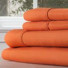Lavish Home Series 1200 3 Piece TwinXL Sheet Set- Orange