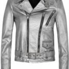 Ladies Soft Lamb Nappa Leather Biker Jacket- Large