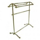Pedestal Brass Towel Rack - Polished Brass
