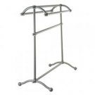 Pedestal Brass Towel Rack - Satin Nickel