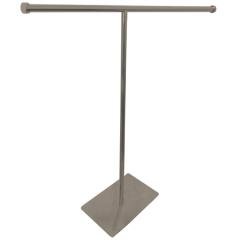 Claremont T-Shape Towel Rack, Satin Nickel - Satin Nickel