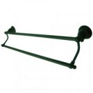 Kingston Bras English Vintage 18" Dual Towel Bar, Oil Rubbed Bronze - Oil Rubbed Bronze