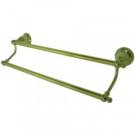 English Vintage 18" Dual Towel Bar, Polished Brass - Polished Brass