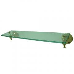 Glass Shelf - Polished Brass