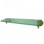 Glass Shelf - Polished Brass