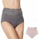 Rhonda Shear Lace Trim Seamless Ahh Brief Panty 2 Pack 1X