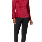 Nautica Plush Textured Top and Jogger Pants Pajama Set X LARGE