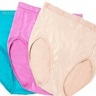 Breezies Nylon Microfiber Hi Cut Panties 3 Pack 1X Breezies Nylon Microfiber Hi Cut Panties 3 Pack 1X