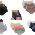 Rhonda Shear 3 pack Brief Panty with Lace Trim Rhonda Shear 3 pack Brief Panty with Lace Trim
