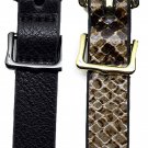 Style & Co Skinny Snake Belt & Black Belt Set of 2 MEDIUM