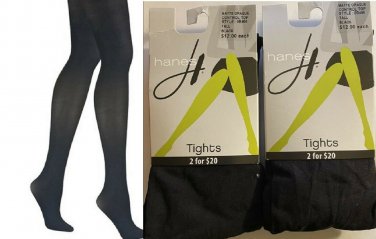 Hanes Matte Opaque Control Top Tights TALL Set of 2