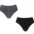 Rhonda Shear 2 pack Seamless Jacquard Ahh Brief Panty LARGE