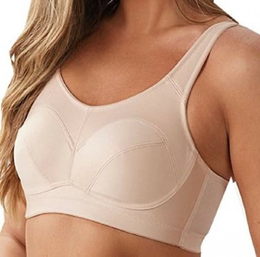 Breezies Full Coverage Unlined Wirefree Support Bra 42 B