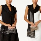 Vince Camuto Embellished Evening Wrap and Clutch