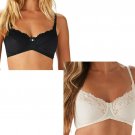 Breezies Shimmer Stripe and Lace Wirefree Bra