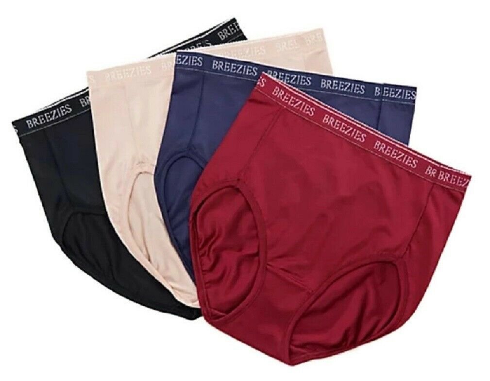 Breezies Nylon Microfiber Hi Cut Panty Set Of 4 Or 3