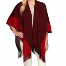 Collection 18 Reversible Bordered Fringed Ruana