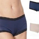 Maidenform 2 Pack Microfiber and Lace Boy Short 7/LARGE