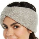 DKNY Fleece Lined Headband Grey Copper Metallic