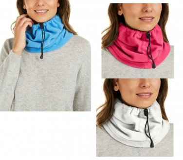 DKNY Drawstring Polar Fleece Neckwarmer