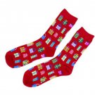 Charter Club Gift Presents Holiday Christmas Crew Socks Red