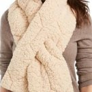 INC International Concepts Quilted Teddy Faux Fur Puffer Muffler Scarf