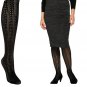 LOGO by Lori Goldstein Pointelle Knit Tights SIZE B