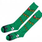 Charter Club Women's Flying Santa Knee High Socks
