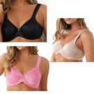 Breezies Seamless Floral Side Smoothing Unlined Underwire Bra