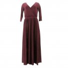 Curations Surplice Knit Maxi Dress (245) X LARGE