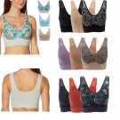 Rhonda Shear Mesh Front Leisure Bra 3 Pack