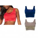 Rhonda Shear Lace Inset Ahh Bra 3-Pack 1X
