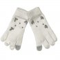 INC Gemstone Embellished Tech Gloves Ivory (444)