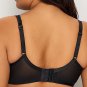 Curvy Couture Diamond Net Full Coverage Plunge Bra 40DD #1336