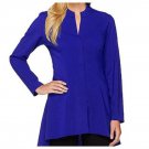 Attitudes by Renee Hi-Low Hem Blouse with Bottom Pleats (245) SIZE 2 -X-SMALL Attitudes by Renee Hi-Low Hem Blouse with Bottom Pleats (245) SIZE 2 -X-SMALL