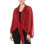 Colleen Lopez Tie-Front Topper Red Leopard X LARGE