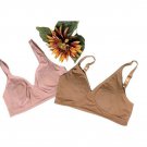 Rhonda Shear 2-pack Butterknit Wrap Bra with Removable Pads LARGE