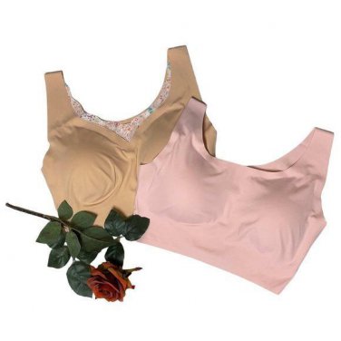 Rhonda Shear Body Bra with Removable Pads 2PK  1X