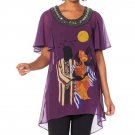 Antthony Holiday Luxe Lady Print Hi-Low Tunic The Embrace 1X Antthony Holiday Luxe Lady Print Hi-Low Tunic The Embrace 1X