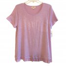 Style & Co Ruffle Hem T Shirt (555) MEDIUM