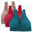 Rhonda Shear Ahh Bra with Lace Neckline 3 Pack 1X Rhonda Shear Ahh Bra with Lace Neckline 3 Pack 1X