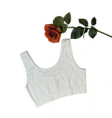 Bali Studio Collection Seamless Ribbed Lounge Bra SMALL