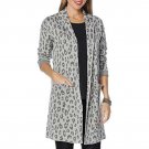 G by Giuliana Jacquard Sweater Knit Duster Cardigan SMALL PETITE G by Giuliana Jacquard Sweater Knit Duster Cardigan SMALL PETITE