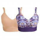 Rhonda Shear 2 PK Molded Cup Bra with Mesh 1X