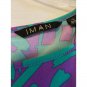 MAN Global Chic Printed Cape-Sleeve Top with Keyhole Back (555) SMALL