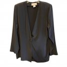 Susan Graver S G Sport Rare One Button Silky Jacket (555) MEDIUM Susan Graver S G Sport Rare One Button Silky Jacket (555) MEDIUM